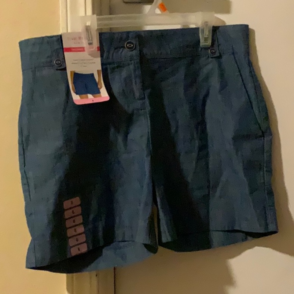 Denim colored shorts